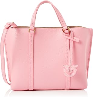 Women's Carrie Shopper Classic Leather Bottalata Bag, P31q_Rosa-Marino-Antique Gold, P31q_pink-marino-antique gold