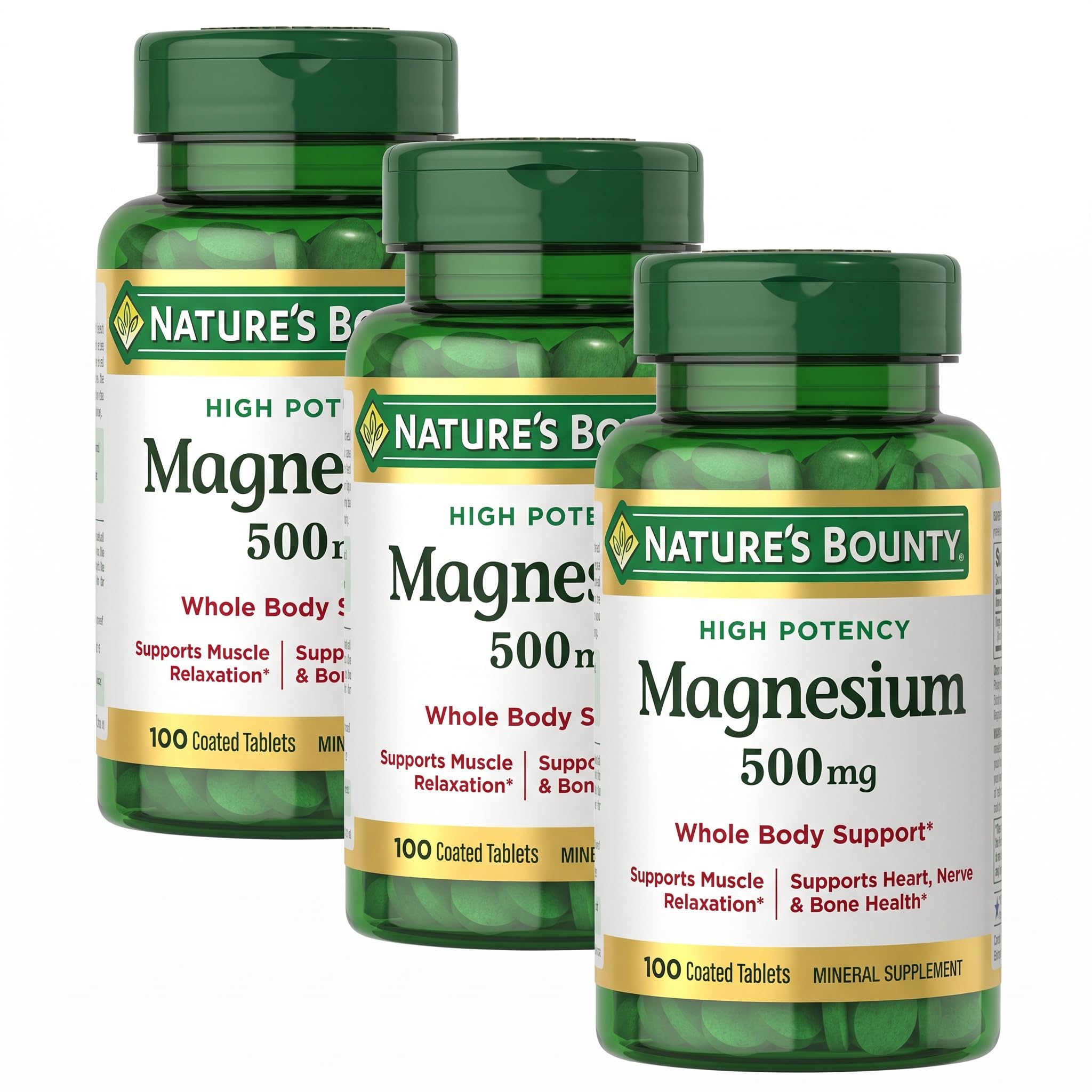 Nature's Bounty Magnesium 500 mg Tablets (Pack of 1) — Amazon image 11