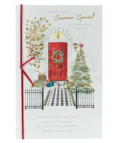 UK Greetings Christmas Card for Someone Special - Festive Design