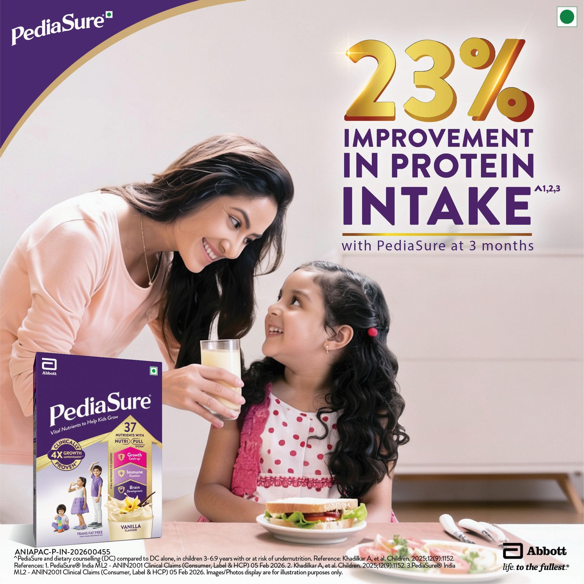 Pediasure Nutritional Drink Powder 950g, Vanilla, Scientifically Designed Nutrition for Supporting Kids Growth 1