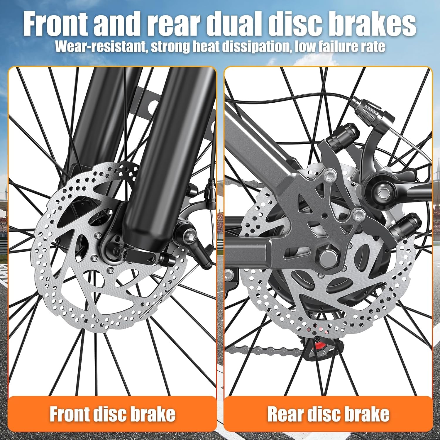 Electric Bike for Adults, 26" Commuter Ebikes with 7-Speed Gears, 25MPH Lightweight E Bike, 720W Peak Motor, 375Wh Removable Battery, 50 Miles Range, Electric Mountain Bicycle for All Terrain