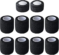 Vista 20 de Paquete de 10 vendajes autoadherentes elásticos cohesivos, cintas autoadhesivas para veterinarios, 2 tamaños