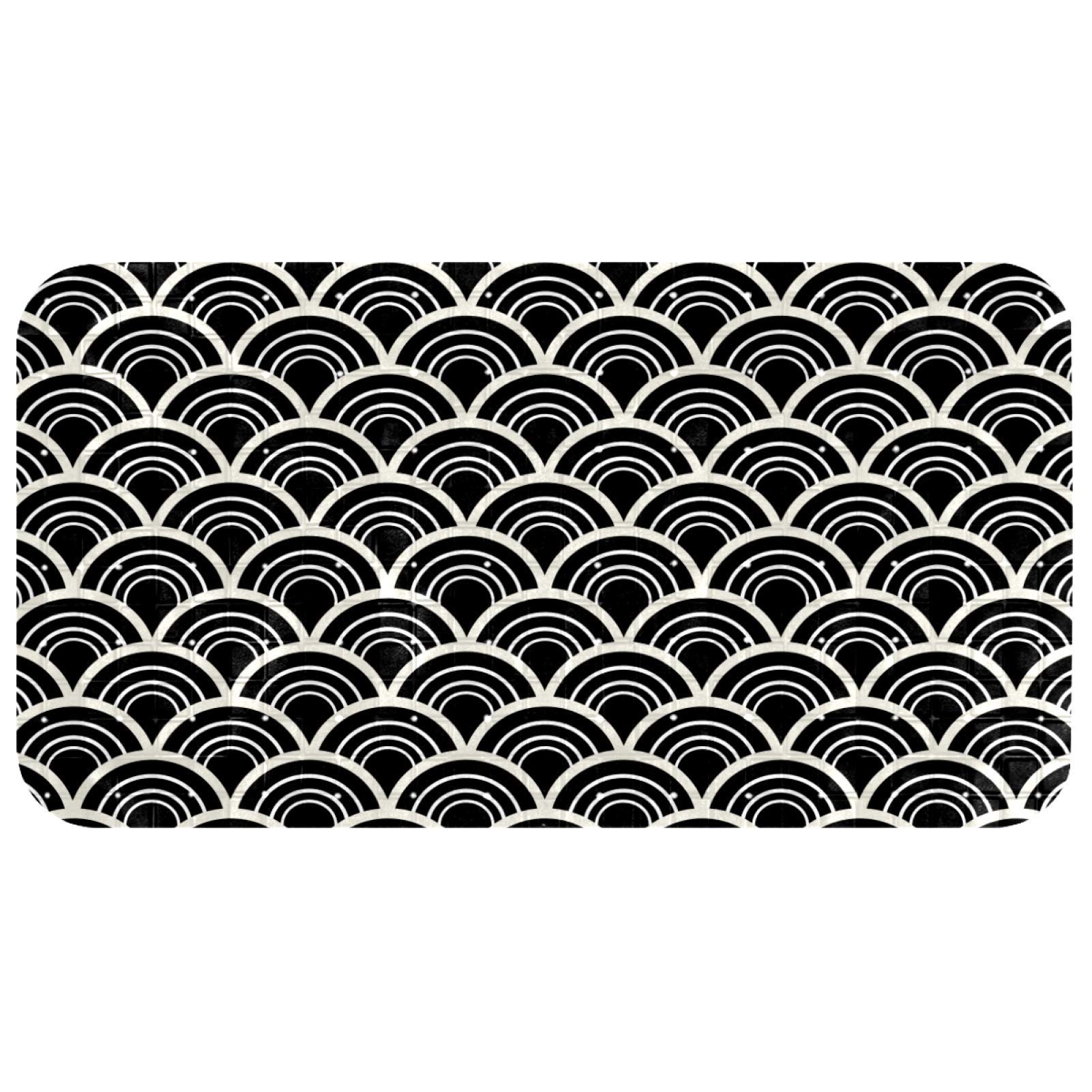 Alfombrilla de ducha antideslizante con ventosas para bebés, alfombra Bennigiry 37,3 x 68,3 cm
