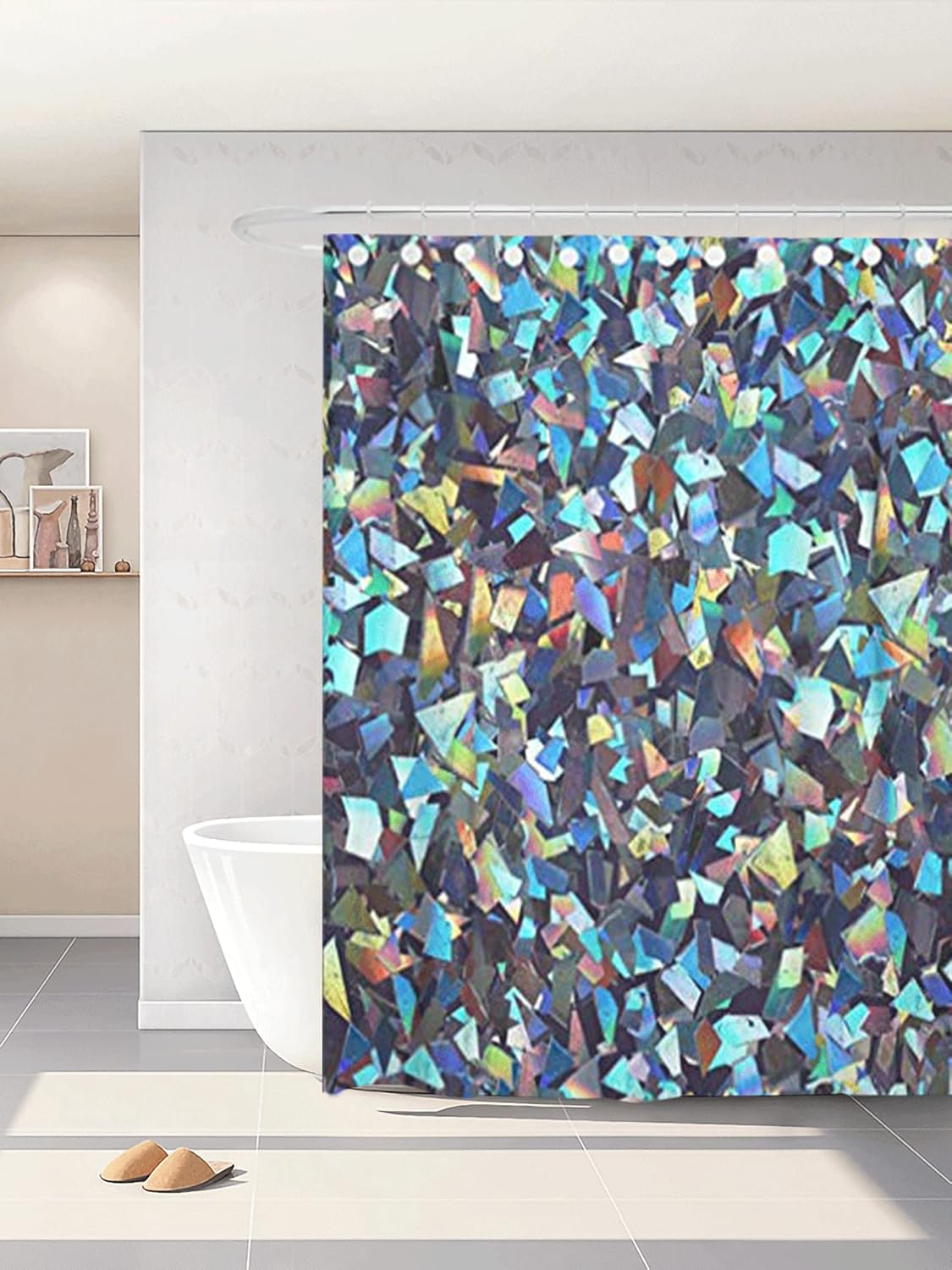 Abaysto Blue Hologram Colorful with Many Small Holographic