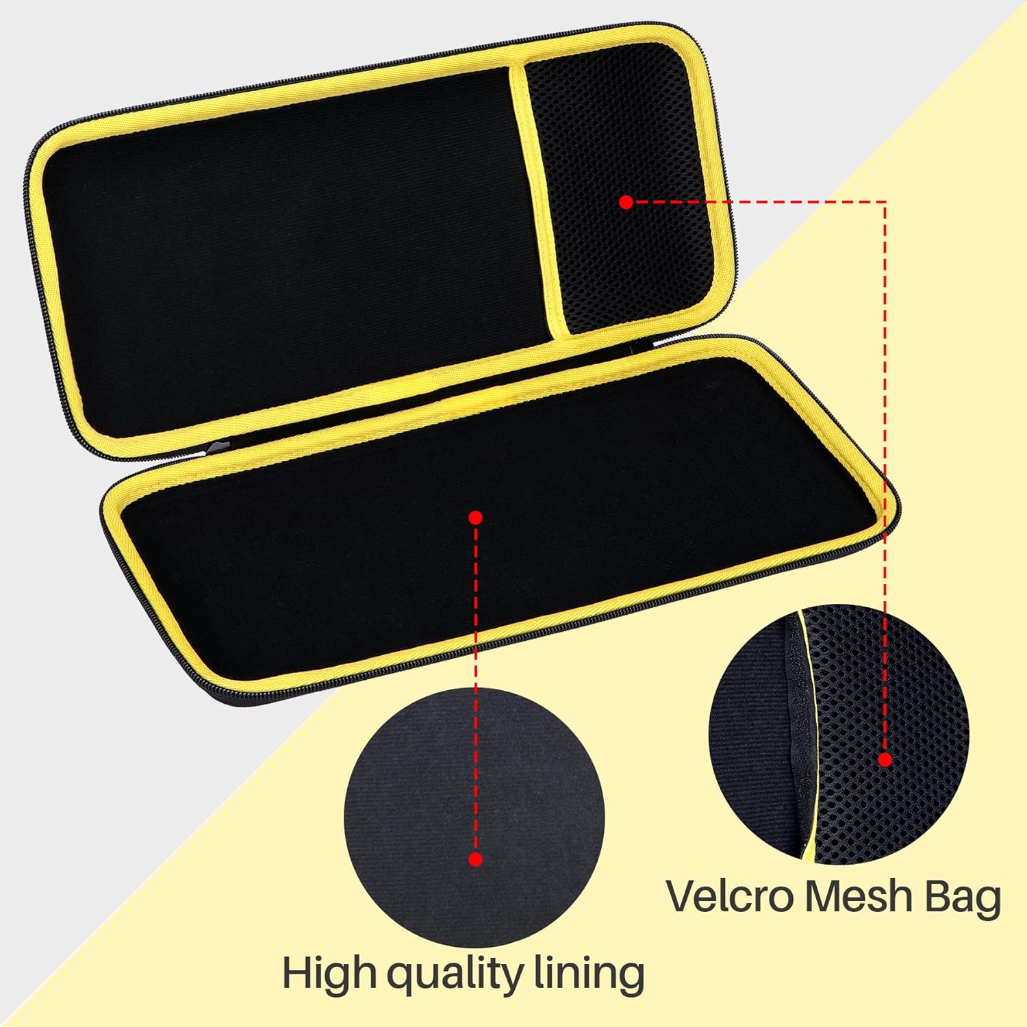 Hard Carry Case Compatible with Logitech K400 Plus Touch with Easy Media Control and Built-in Touchpad - Image 4