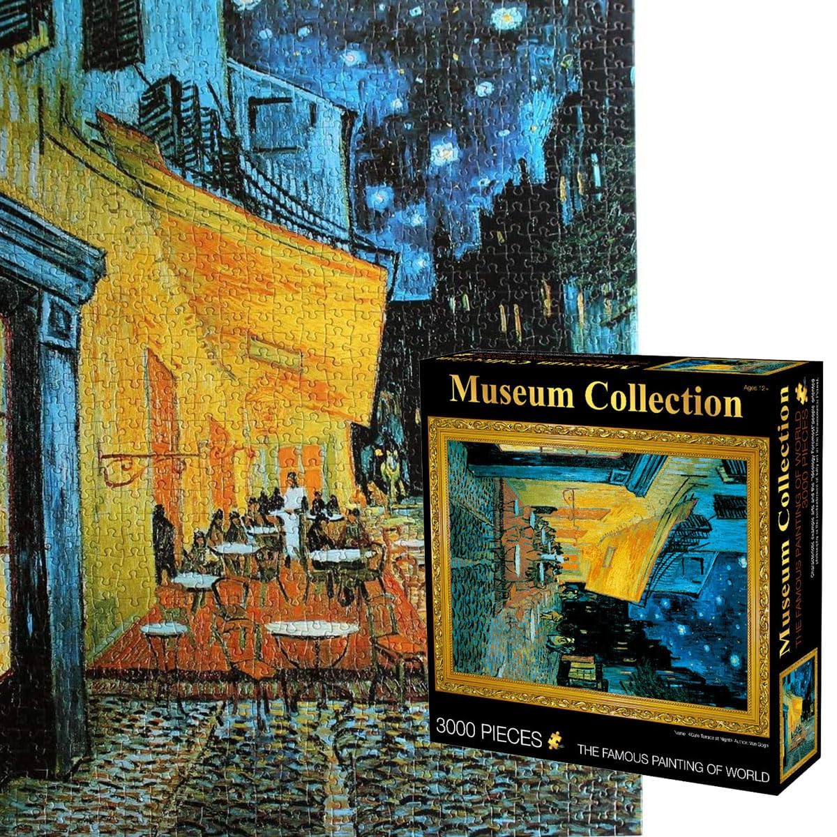 Puzzle 3000 Piece Jigsaw Puzzle for Adult，45.3 x 32.3 in Cafe