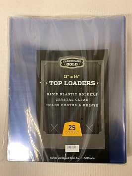 1pk Cardboard Gold 11x14 Top Loaders 20ct - Next Generation Archival Protection 1pk 20 Cardboard Gold Regular PRO Toploaders Keeps Photo and Print Collections Ultra Protected