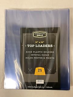 1pk Cardboard Gold 11x14 Top Loaders (20ct) - Next Generation Archival Protection 1pk (20) Cardboard Gold Regular PRO Toploaders Keeps Photo and Print Collections Ultra Protected