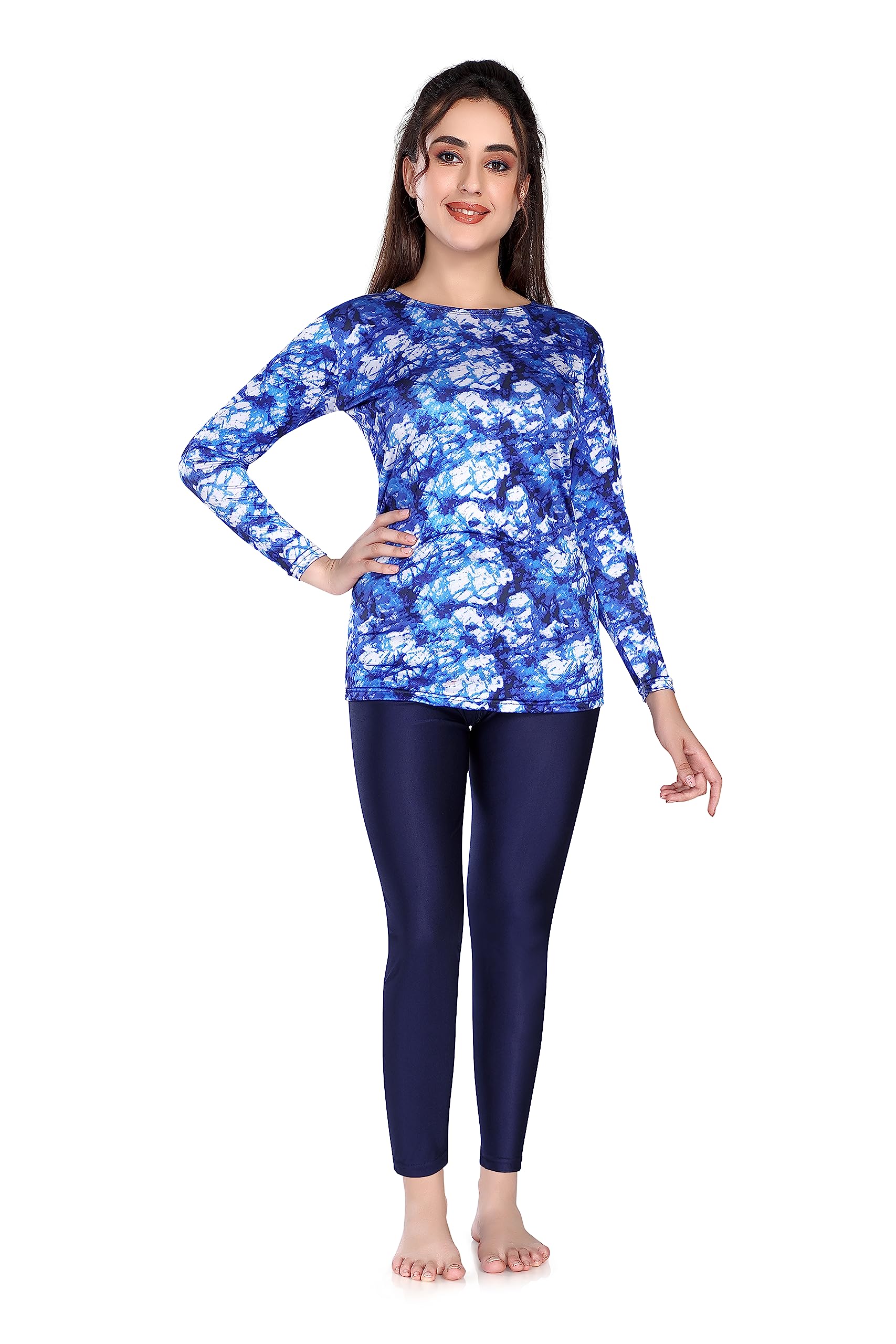 ROVARSTwo Piece Swimming Costume for Women with Pads