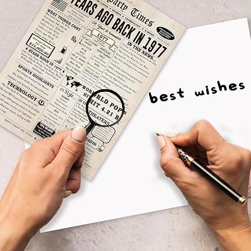 Miniatura 3 de Tarjeta de feliz cumpleaños número 48 para mujeres y hombres, divertida tarjeta de regalo de cumpleaños de 48 años para marido, esposa, él, ella,