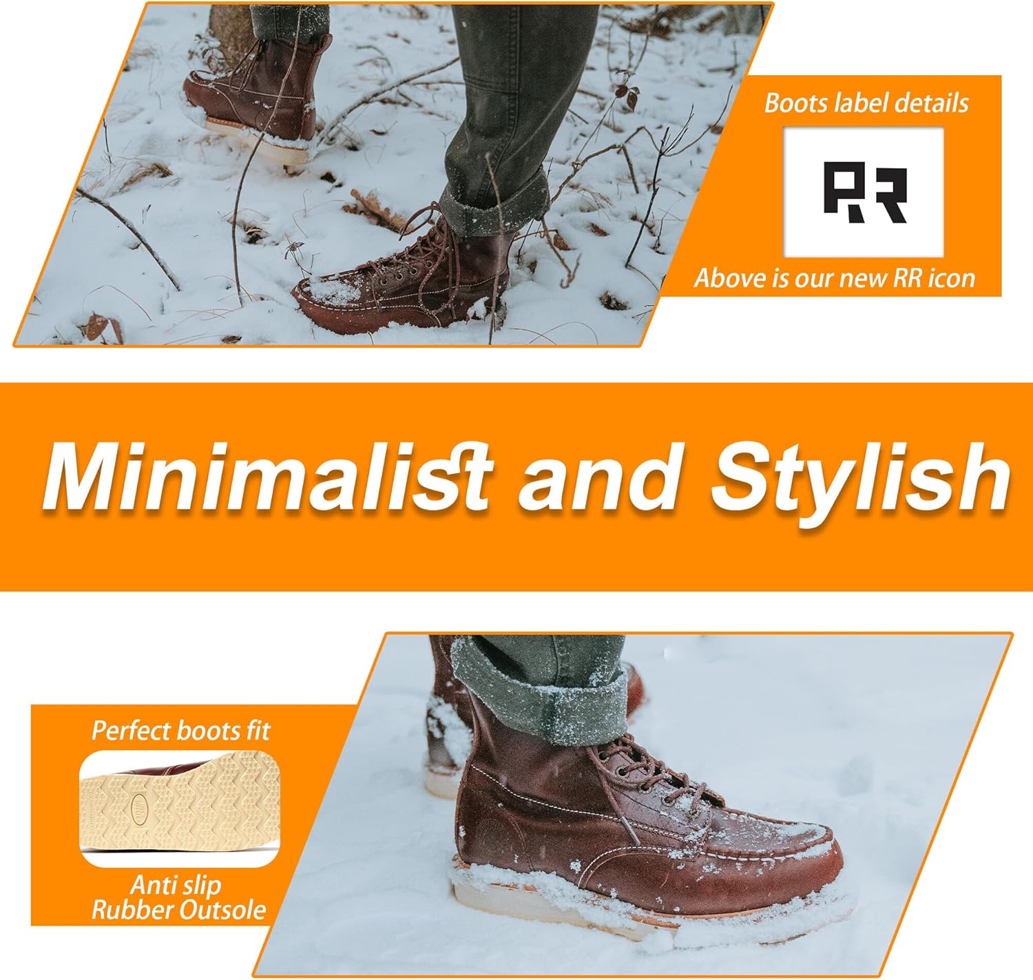 ROCKROOSTER Norwood Moc Toe Soft Toe Anti-Fatigue Work Boots for Men Comfortable, Durable, SAP600 - Image 7