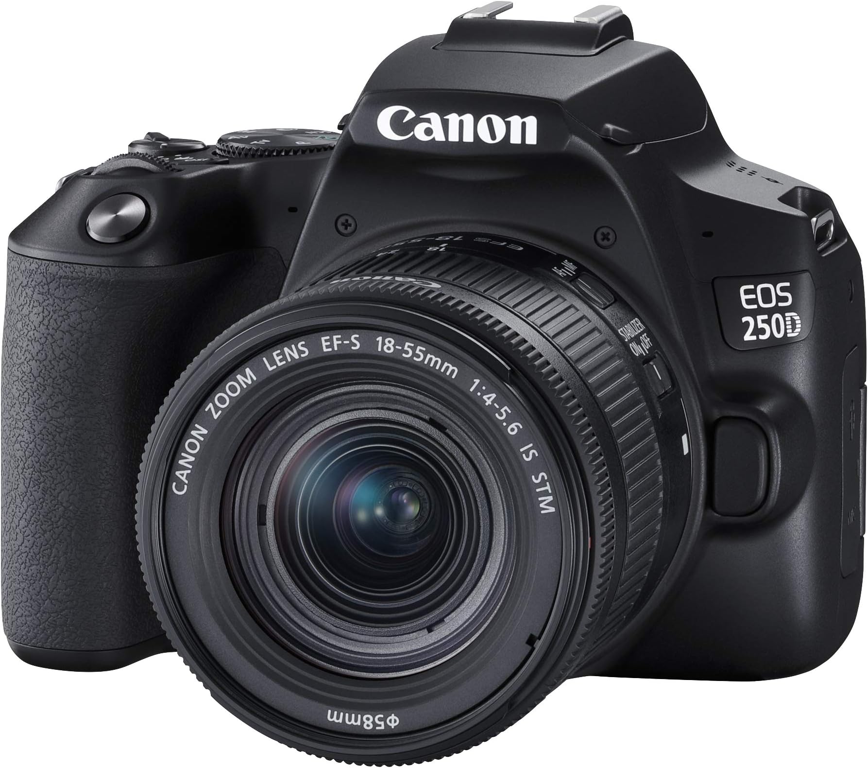 EOS 250D + Canon EF-s 18-55mm f/4-5.6 IS STM Lens - Black