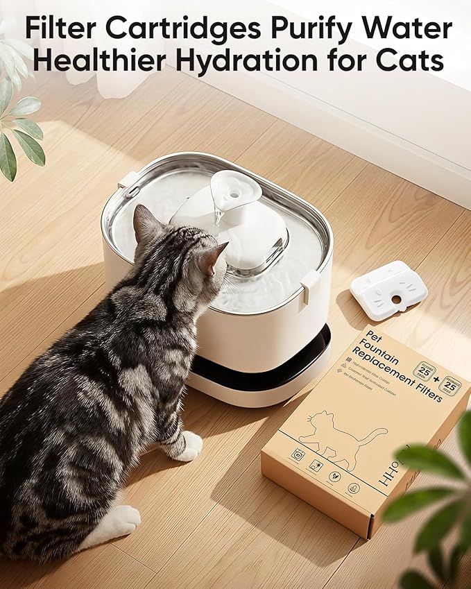Pack de 25+25 Filtros para Fuente de Agua de Gato Compatible con PETLIBRO miniatura 8
