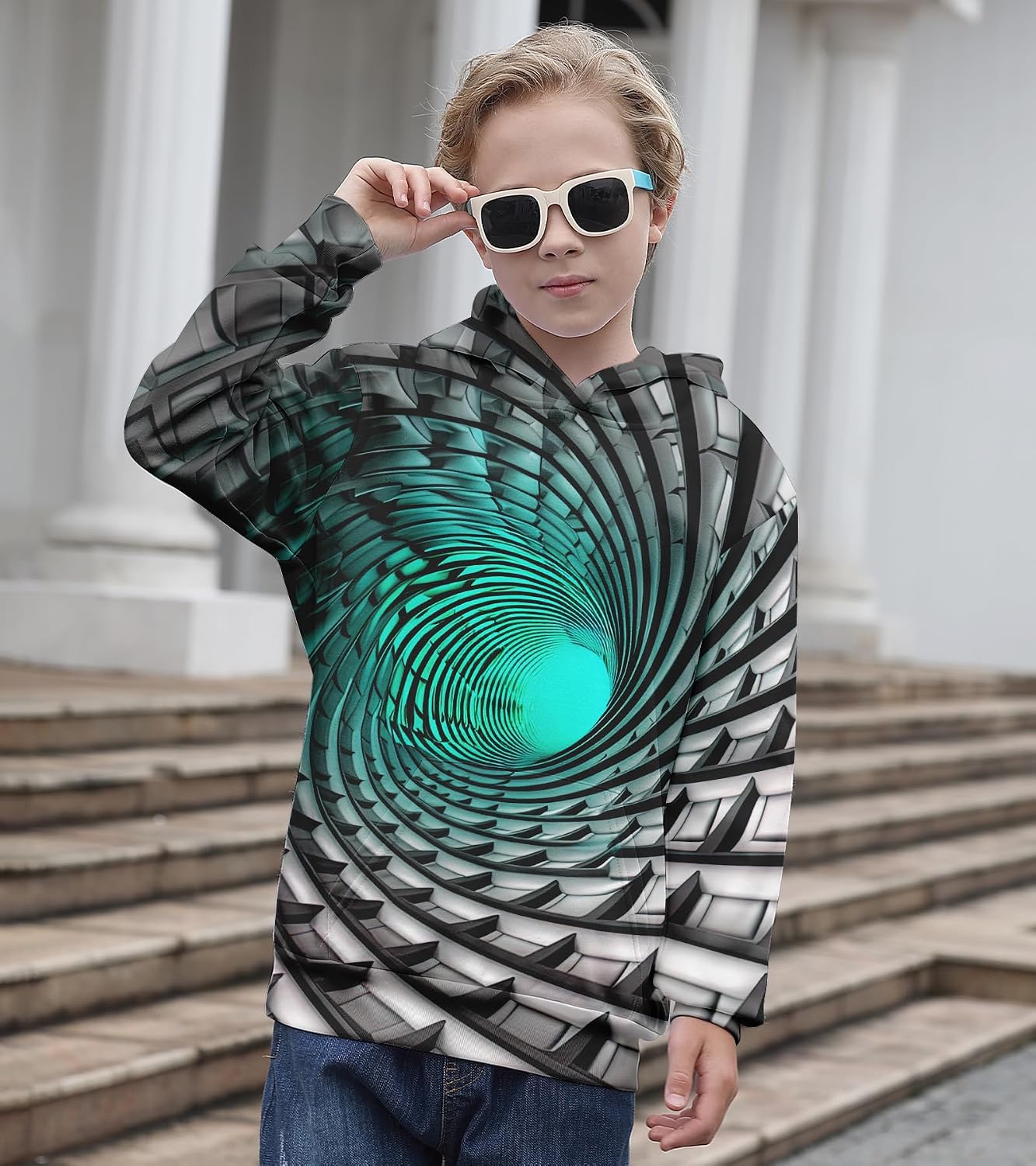 Belovecol Boys Hoodies 3D Printed Hooded Sweatshirts with Pocket for 6-16Y