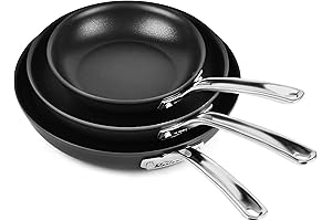 Viking Hard-Anodized Nonstick 3-Piece Skillet Fry Pan Set: The Epitome of Cooking Excellence