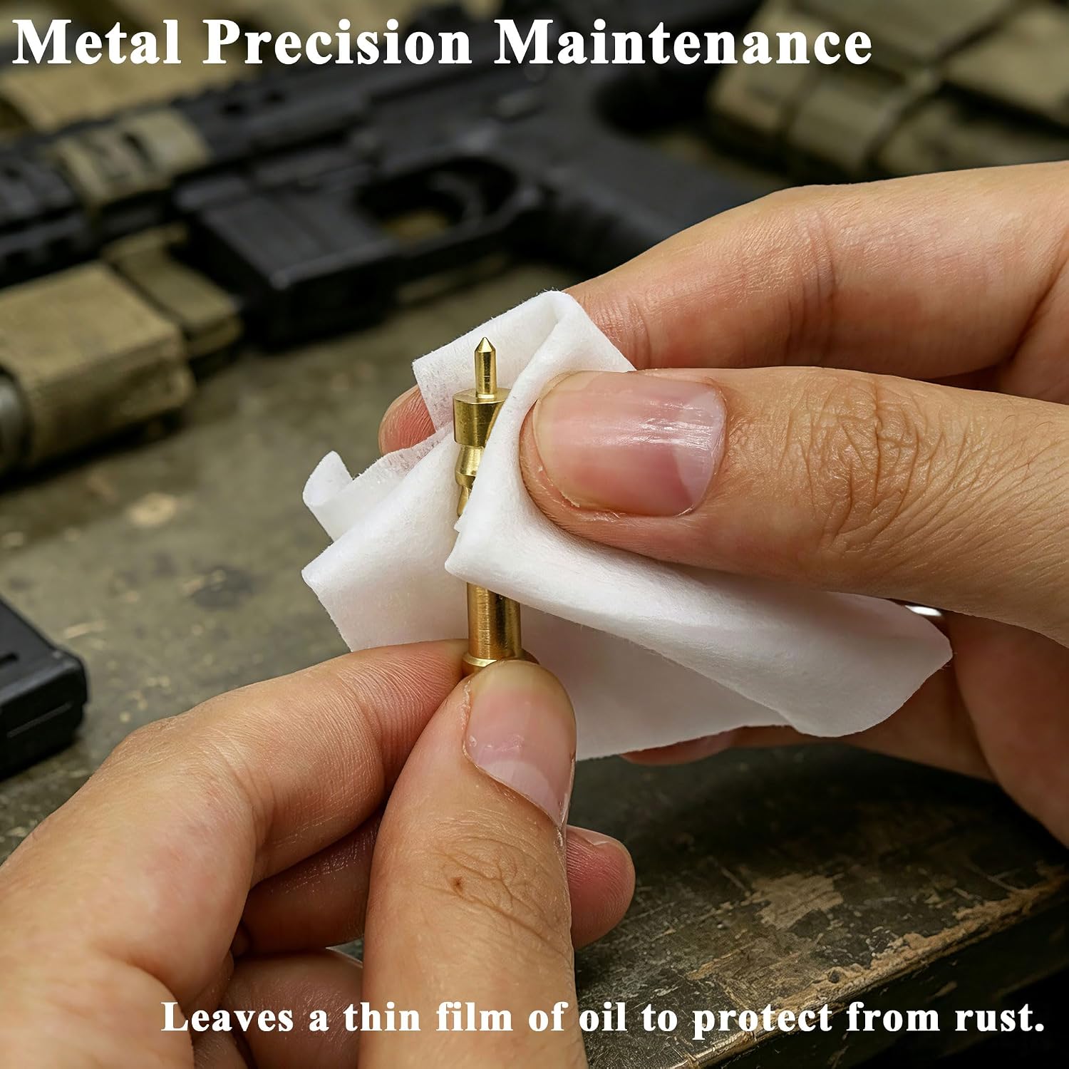 Gun Cleaning Oil Wipes, Gun Cleaning Supplies Gun Cloth, Keep Your Guns Clean & Lubricated