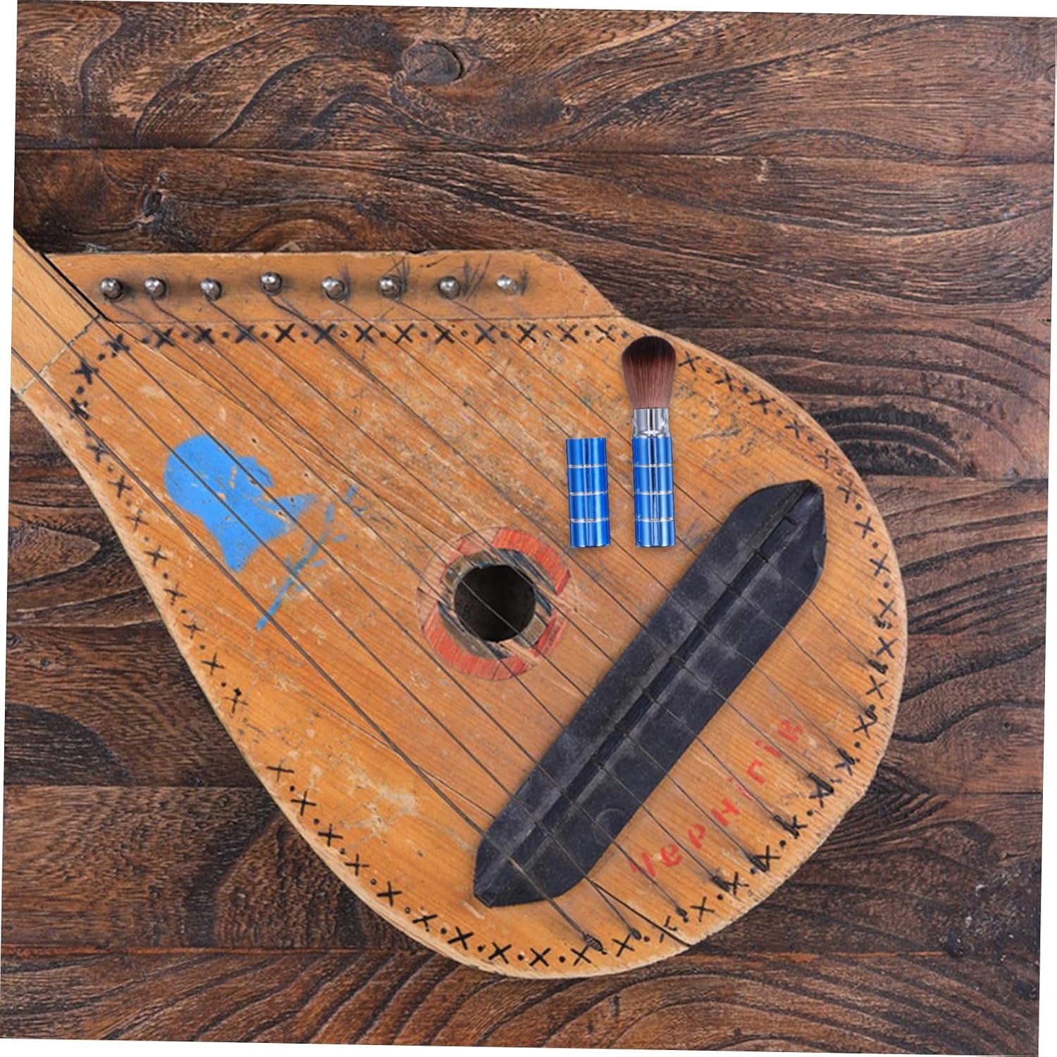 TOYANDONA Compact Dulcimer Groove Cleaning Brush for Efficient Dust Removal Lightweight and Portable Tool for Instrument Maintenance for Dulcimer Care and Other Musical Instruments