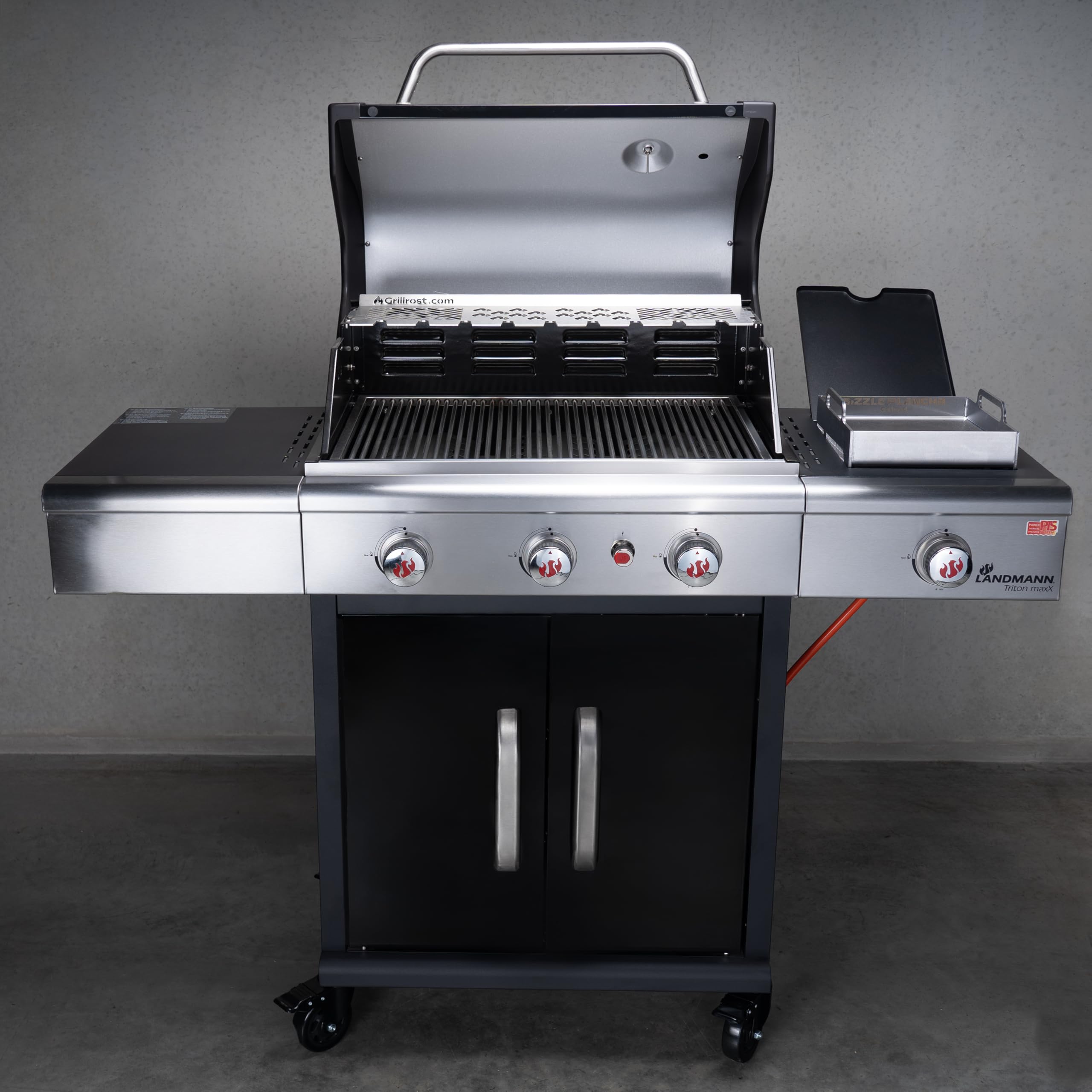 Grillrost.com Das Original Premium Ersatz-Rollen mit Schraubgewinde - passend für Burnhard, Char Broil und Enders