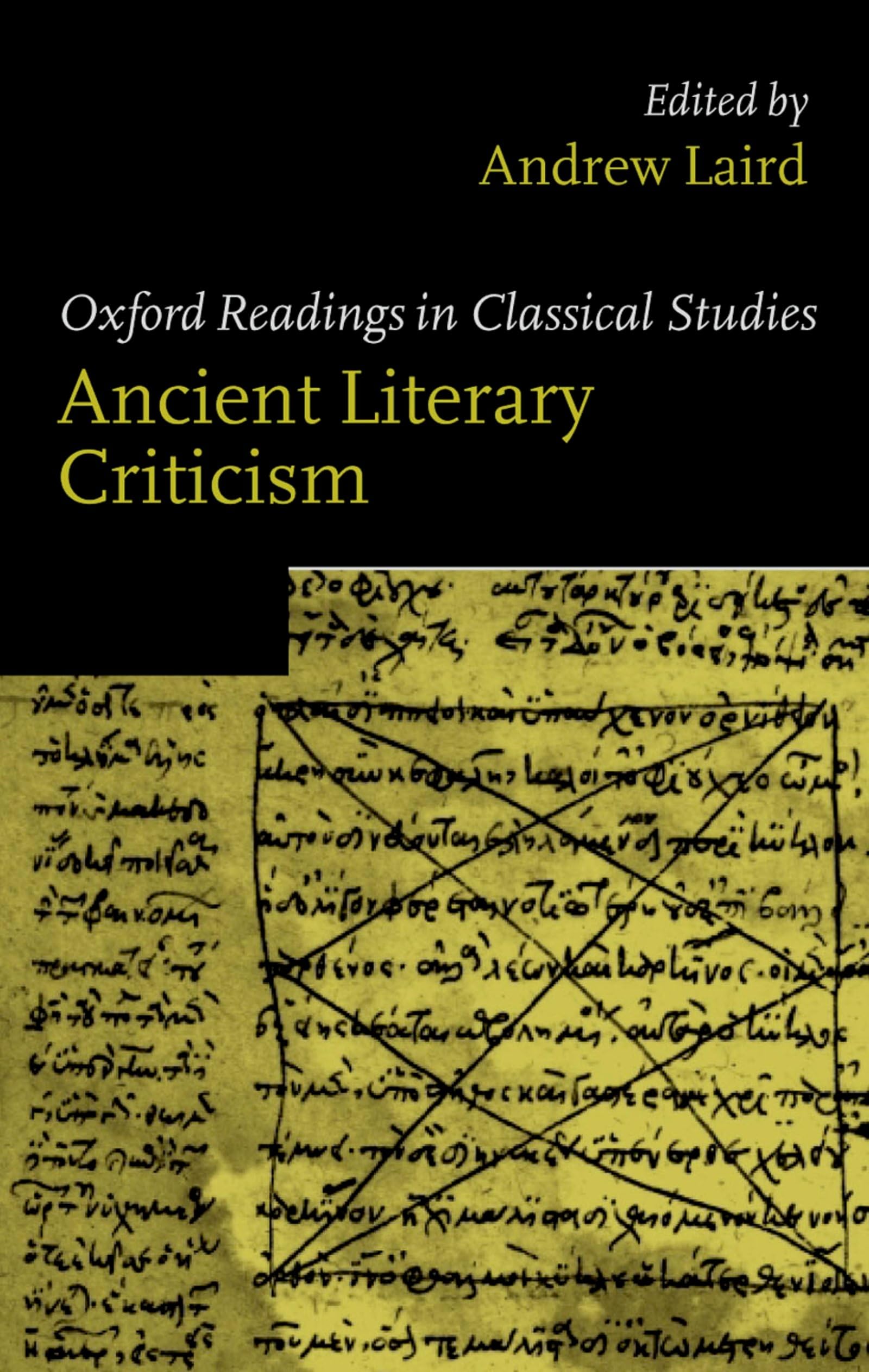 Ancient Literary Criticism (Oxford Readings in Classical Studies). La PB<|