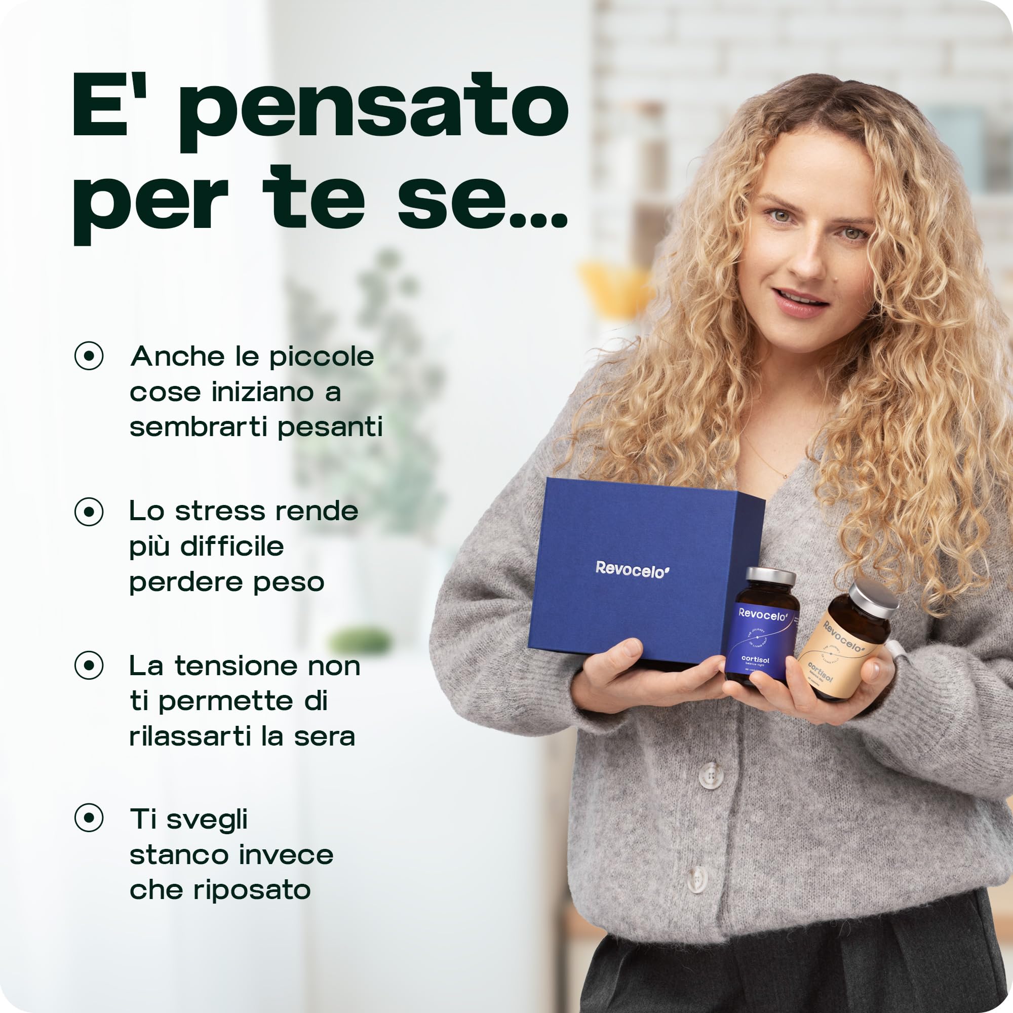 Regolazione del Cortisolo Giorno e Notte - Sistema a 2 fasi per resilienza e calma - Formula anti-stress con KSM-66® Ashwagandha, L-teanina e 6+ adattogeni – Testato in laboratorio,120 capsule, UE