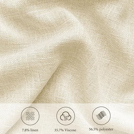 HOMERILLA Canvas Series Custom Curtains Sample Book,16 Colors