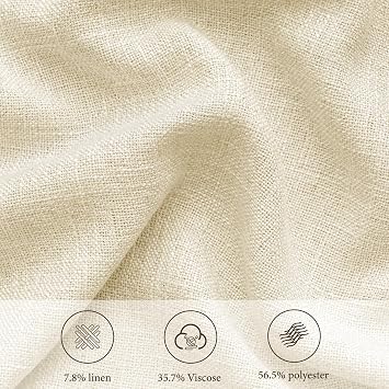 HOMERILLA Canvas Series Custom Curtains Sample Book,16 Colors