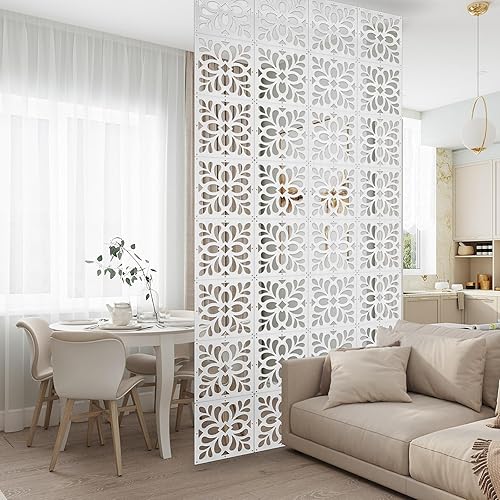 Miniatura 5 de Boshen 12 piezas de divisor de habitación colgante, panel de pantalla de pared, paneles divisores de habitación, divisor de pantalla de privacidad,