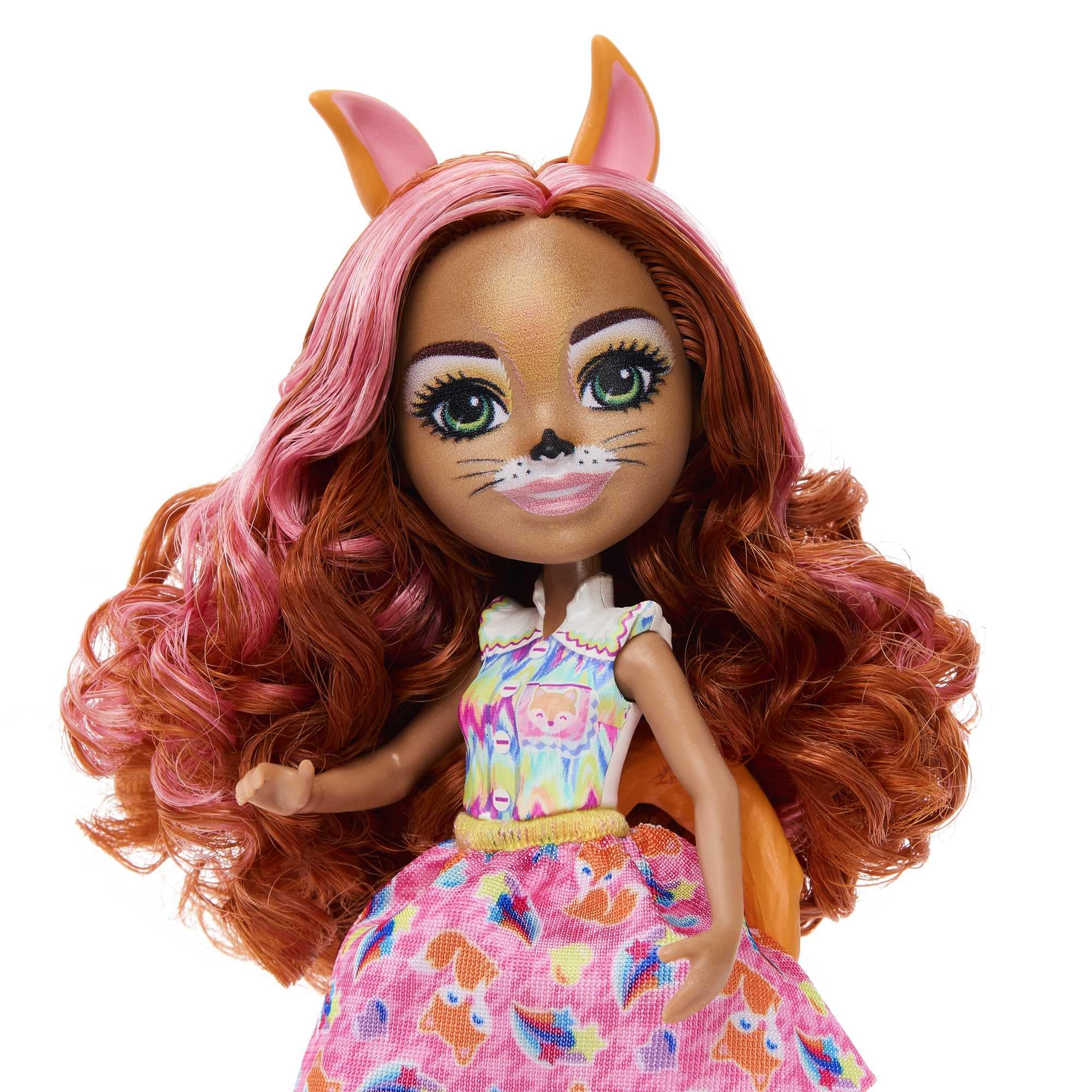 Enchantimals Filigree Fox and Animal Friends Doll with Fox Print, Perk and 2 Other Animal Friends - Image 3