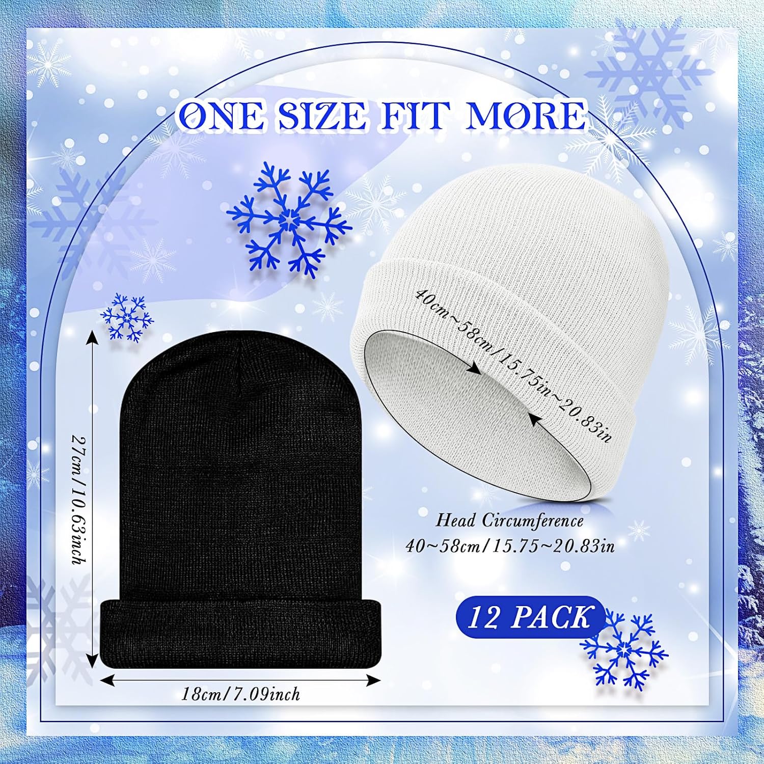 24 Pcs Kids Hats and Gloves Sets Winter Knit Beanie Hat Gloves Bulk Warm Unisex Cap for Boy Child Girl Cold Weather - Image 2