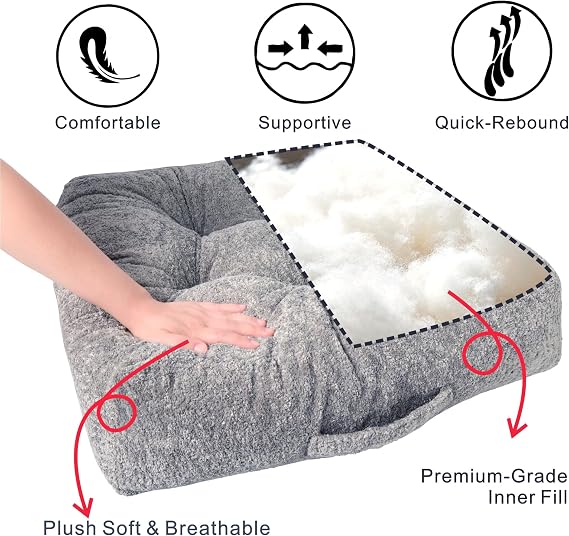 Floor Cushion Pillow, Portable Large