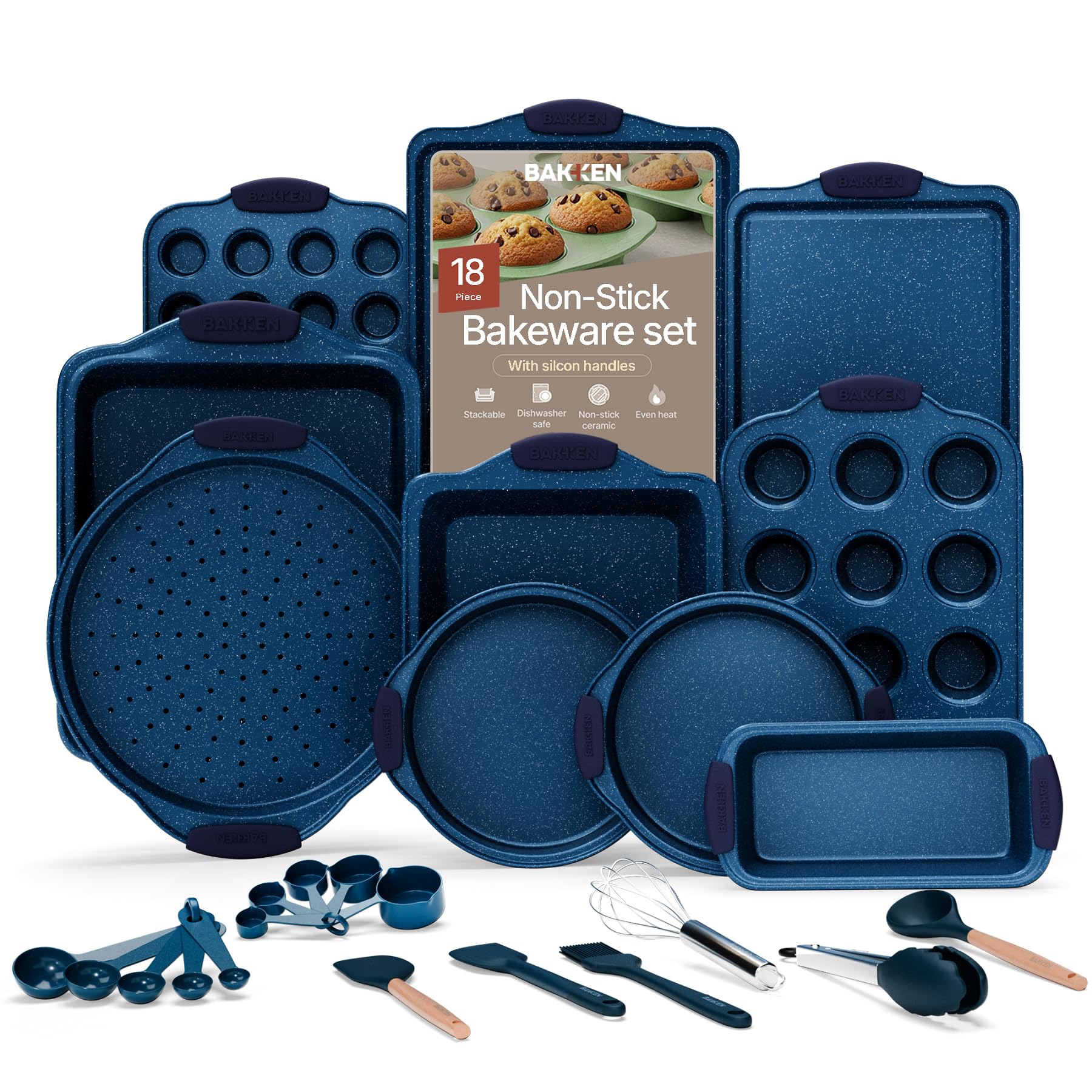 BAKKEN Kitchen 18-Piece Baking Pan Set