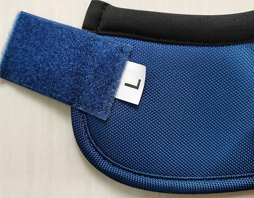 Miniatura 4 de 2520D - Botas de campana de caballo sin giro, botas de campana de caballo balísticas equinas, botas de campana de sobrealcance azul, XL