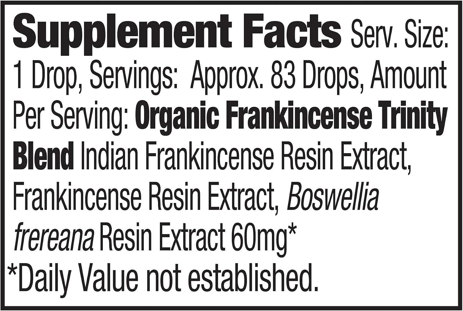 Frankincense Trinity Organic Essential Oil from Ancient Nutrition, 5 mL - 100% Pure and Therapeutic Grade
