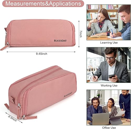 Miniatura 5 de GERMUN Estuche para lápices de gran capacidad, bolsa de lápices de oficina para escuela, universidad, oficina, bolsa de lápices, bolsa