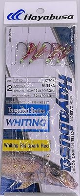 Hayabusa Whiting Rigs (Spark Red, 2)