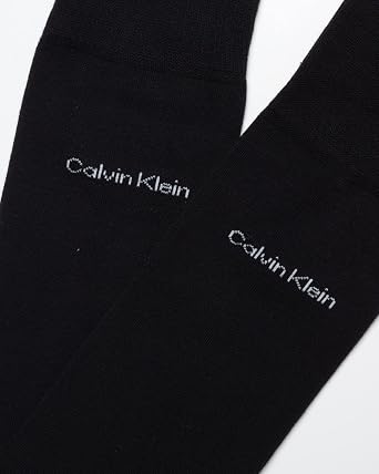 Calvin Klein Mens Dress Socks Egyptian Cotton Blend Cushioned Crew Socks | Fine Egyptian Cotton Blend, Stay-Up Cuff, Reinforced Heel and Toe, Cushioned Comfort, Crew Length for Casual and Workwear