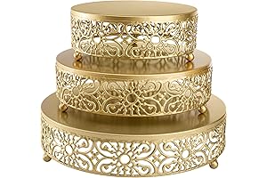 Hedume 3 Tiered Tall Cake Stand for Wedding Party Celebrations