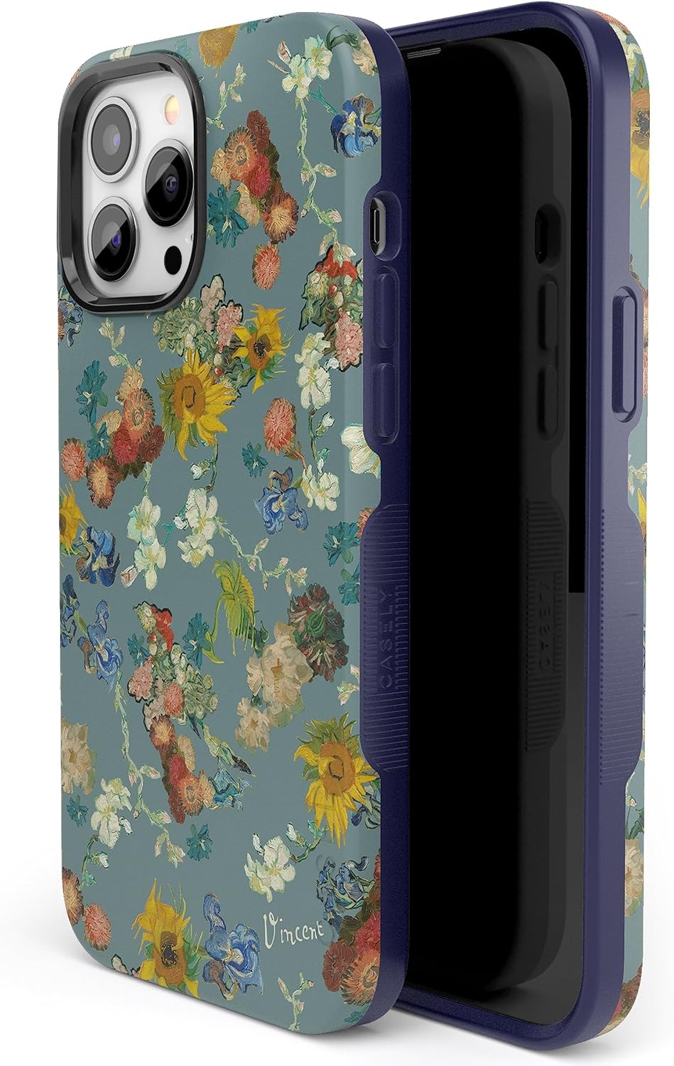 Casely iPhone 13 Pro Case | Van Gogh | Vincent's Flowers | Bold Protective Design | Compatible with MagSafe
