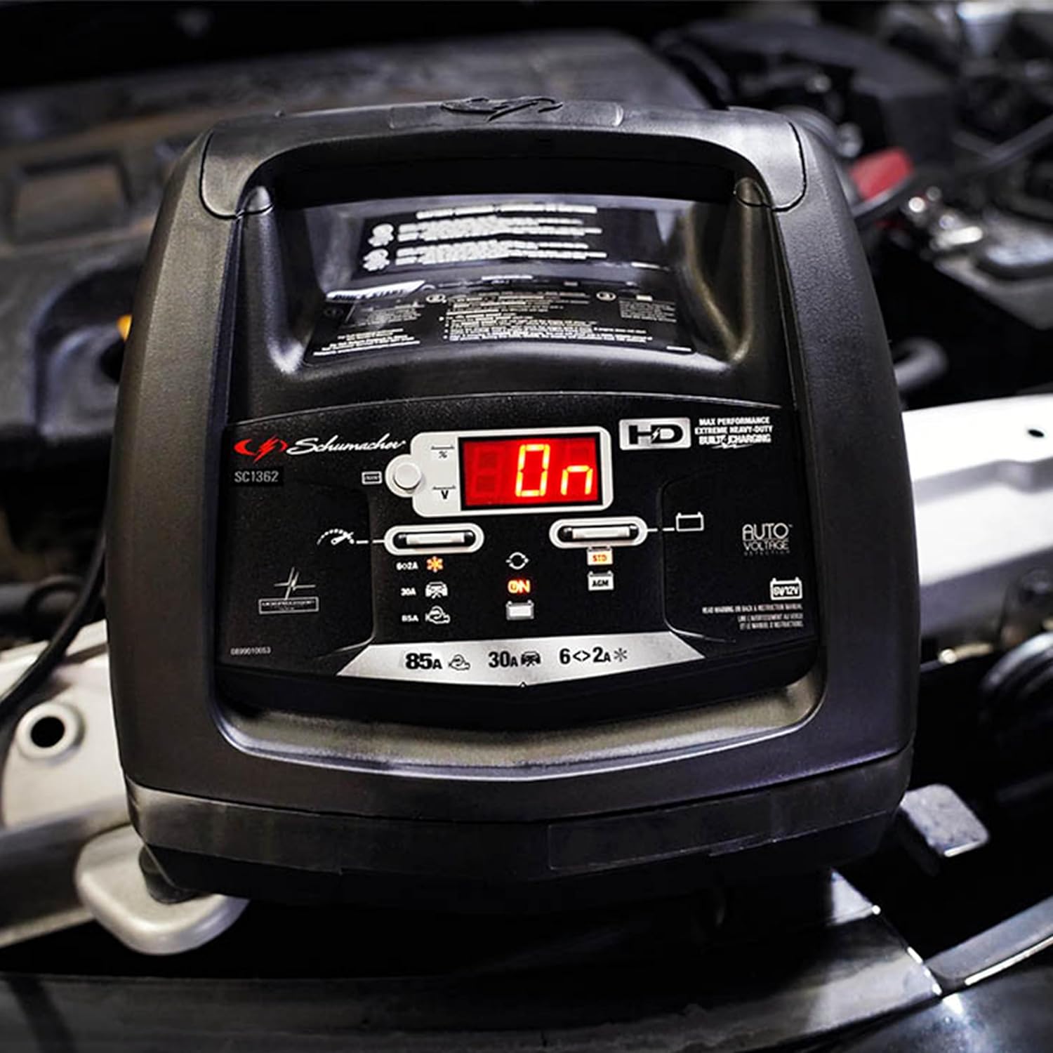 Schumacher Electric 6A Car Battery Charger and 85A Engine Starter, 6-in-1 Solution, Maintainer, 30A Boost, for 6V/12V Power Sport, Automotive, and Marine Batteries, SC1362