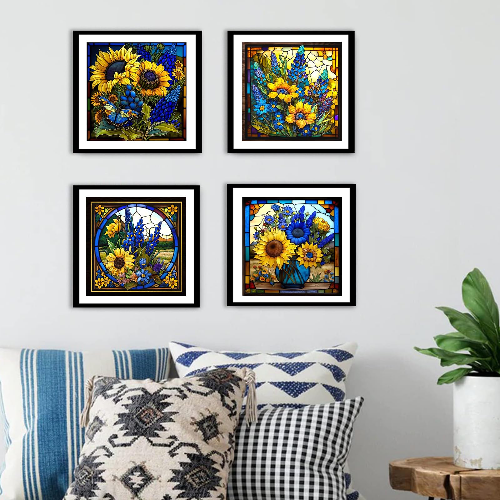 MAXBYE Sunflower & Pig Diamond Painting Kit For Adults - 5D Round Full Drill DIY Art, 12x16 Inch, Includes All Tools - View #2