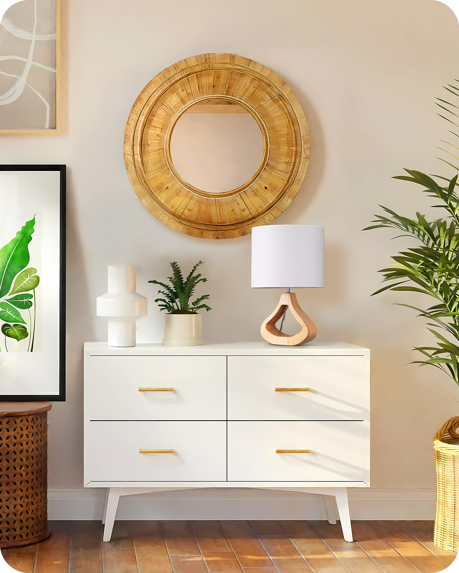 EDISHINE Houten Nachtkastje Lamp, Tafellamp met E27 Lamp, Linnen Lampenkap met Kabel, Moderne Beige Vintage Tafellamp voor Woonkamer, Slaapkamer, Landhuis Stijl EDISHINE Houten Nachtkastje Lamp, Tafellamp met E27 Lamp, Linnen Lampenkap met Kabel, Moderne Beige Vintage Tafellamp voor Woonkamer, Slaapkamer, Landhuis Stijl