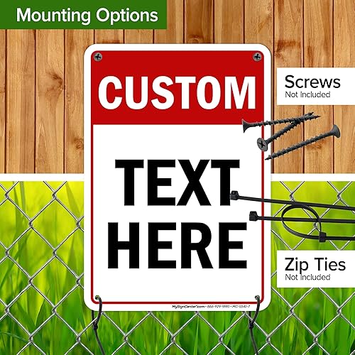 Miniatura 6 de My Sign Center - Letrero personalizado, para negocios, uso en interiores y exteriores, 7 x 10 pulgadas, libre de óxido, aluminio 040, resistente a