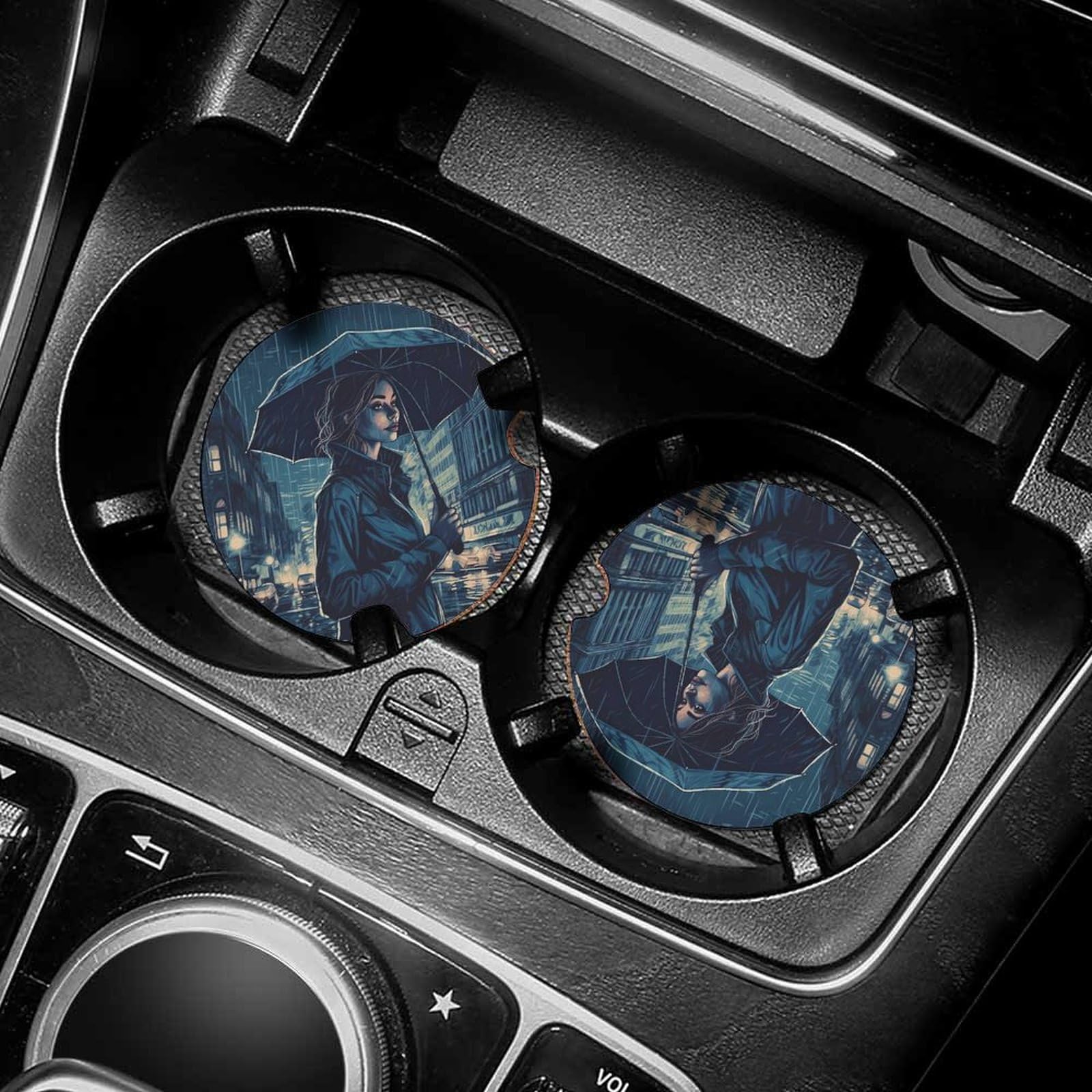 Dessous de verre de voiture antidérapants pour rouler sereinement sans taches de café