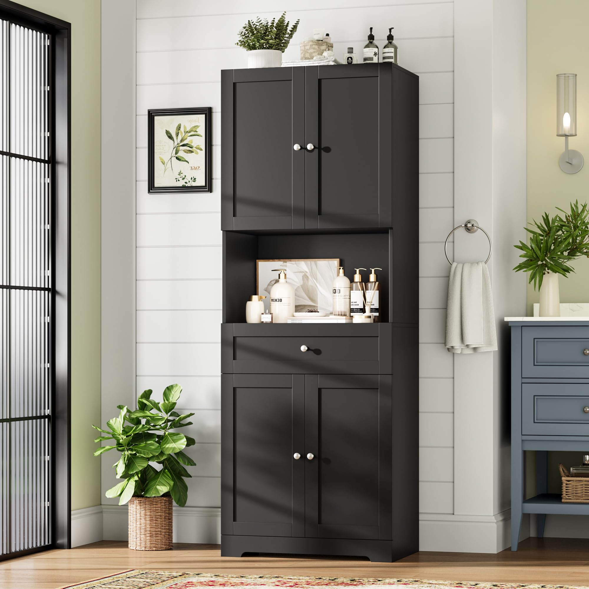 HIFIT Tall Bathroom Storage Cabinets - accent furniture | Mubboo