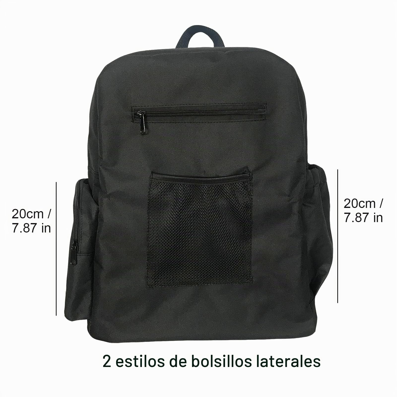 Bolsas de tela Oxford duraderas para silla de ruedas para respaldo de silla con bolsillos, dispositivos de movilidad, accesorio grande para silla de ruedas, bolsa de almacenamiento