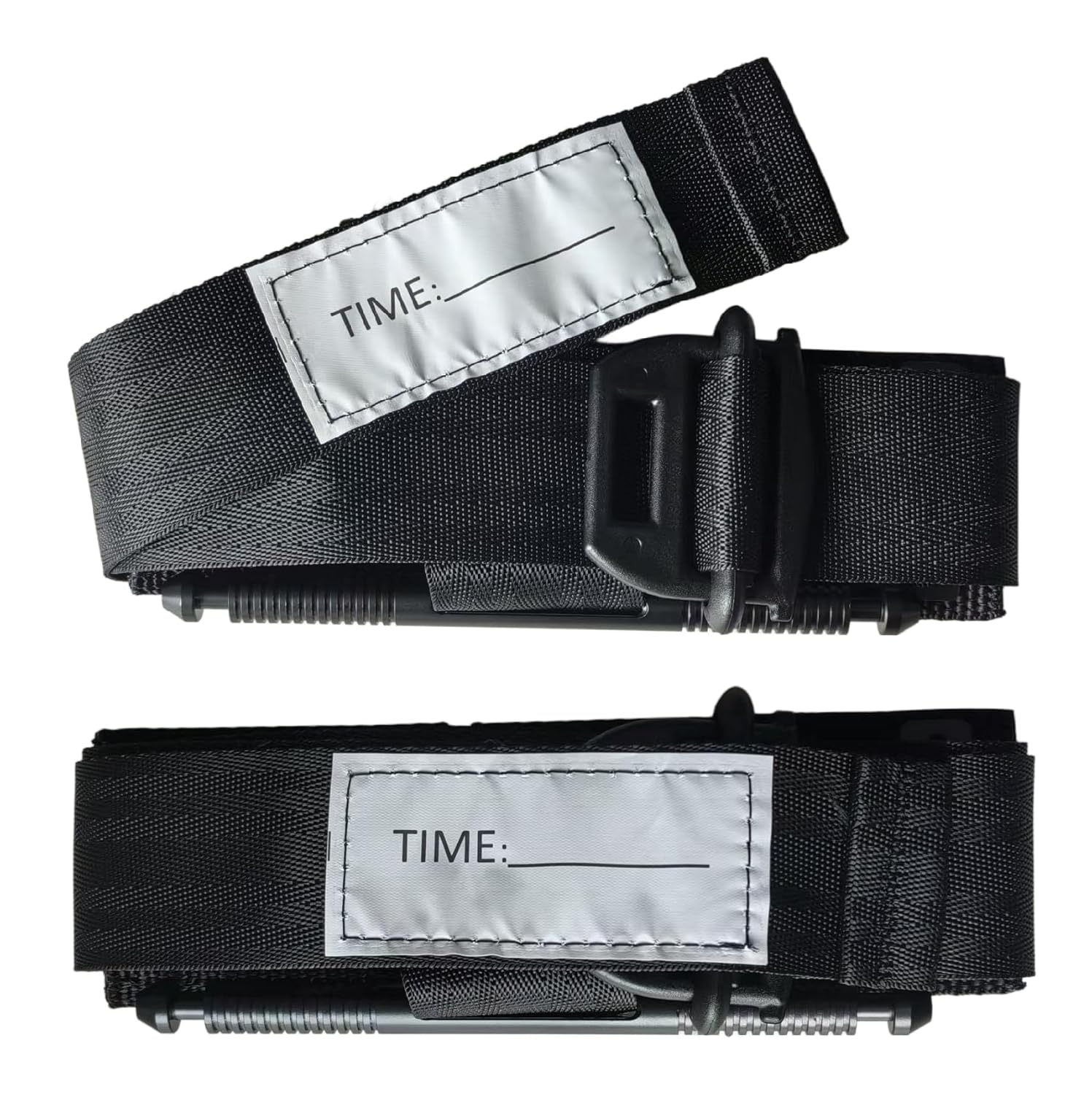 2-Pack Tactical Tourniquets with Metal Twisting Rods for First Aid