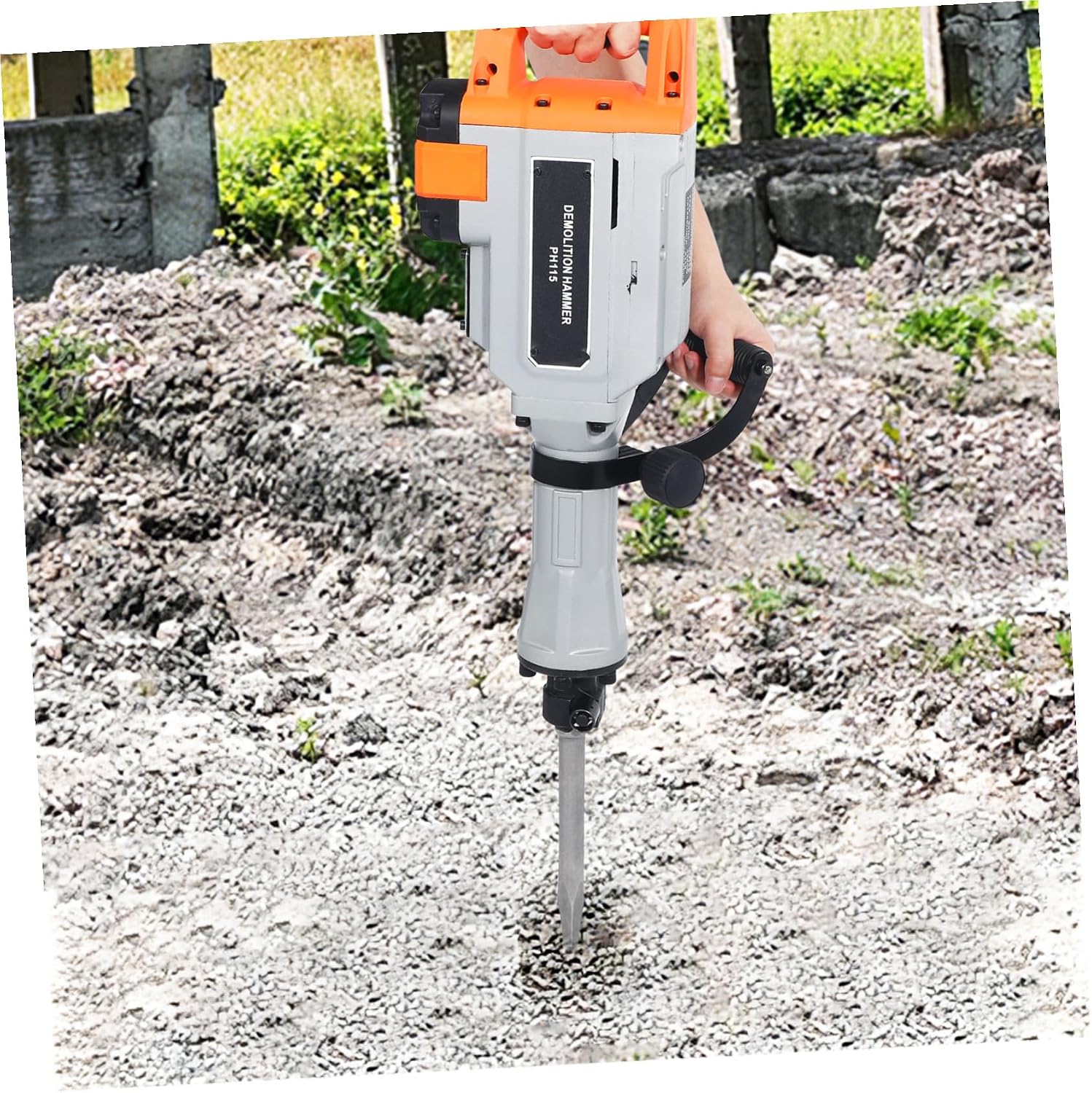 LIFKOME Demolition Hammer Electric Concrete Breaker Chisel and Storage Case Heavy Duty Rotary Hammer Drill for Construction and Renovation