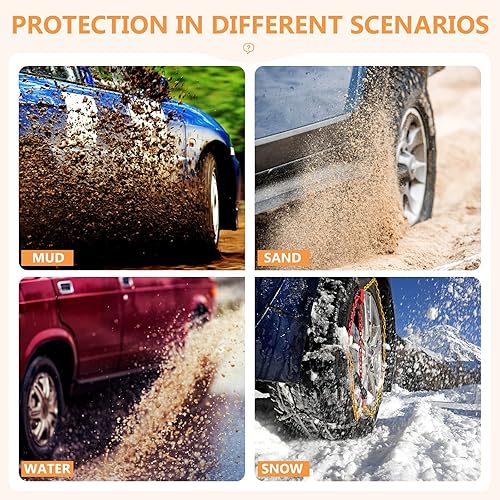 Miniatura 3 de FINDAUTO Protector contra salpicaduras de barro para Mitsubishi Outlander 2016-2021 (no compatible con modelos PHEV)