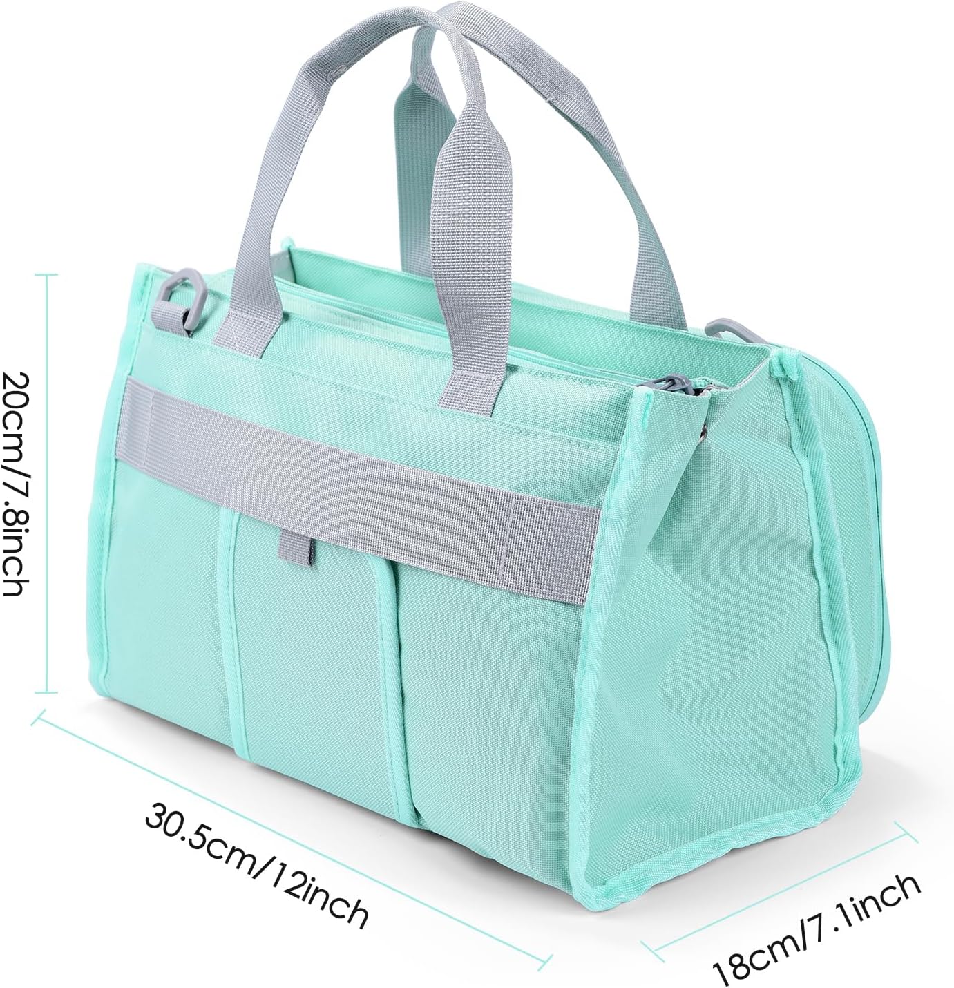 Carrying Bag for Toniebox 2 Starter Set, Travel Storage Case for Tonie Characters, Charging Station & Headphone, Box Only (Light Blue)