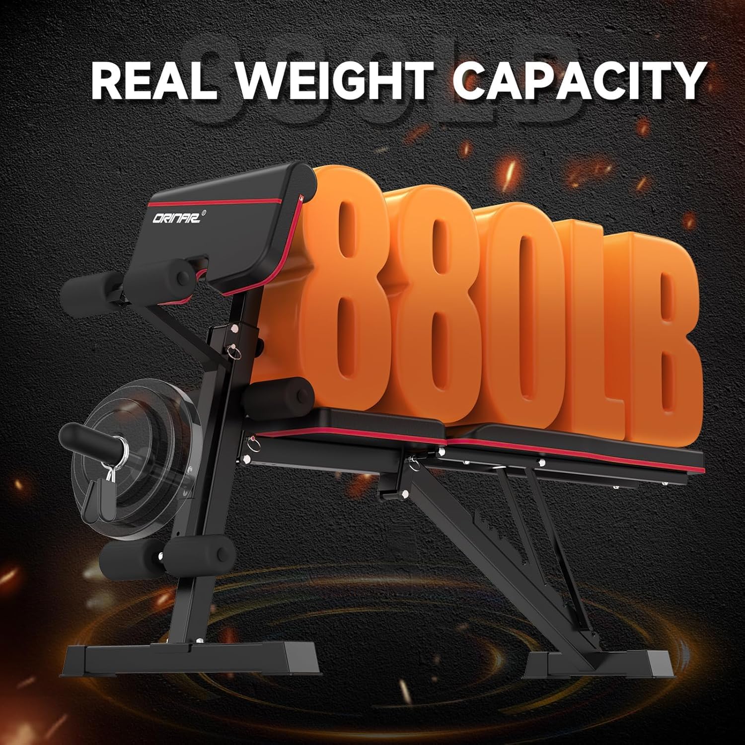 Weight Bench Press, Strength Training Adjustable Workout Benches for Full Body, Gym Benches for Incline Decline Exercise